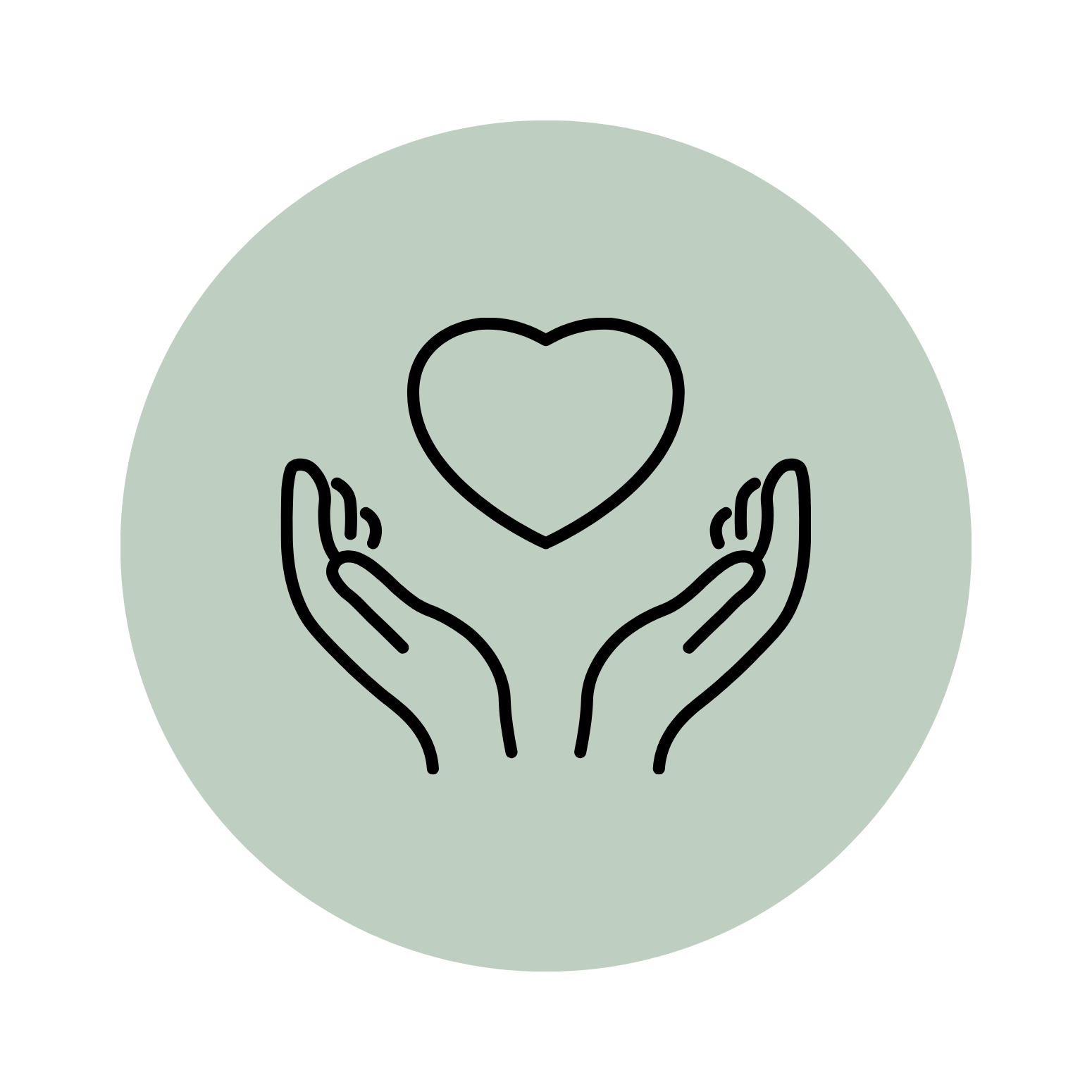 holding heart